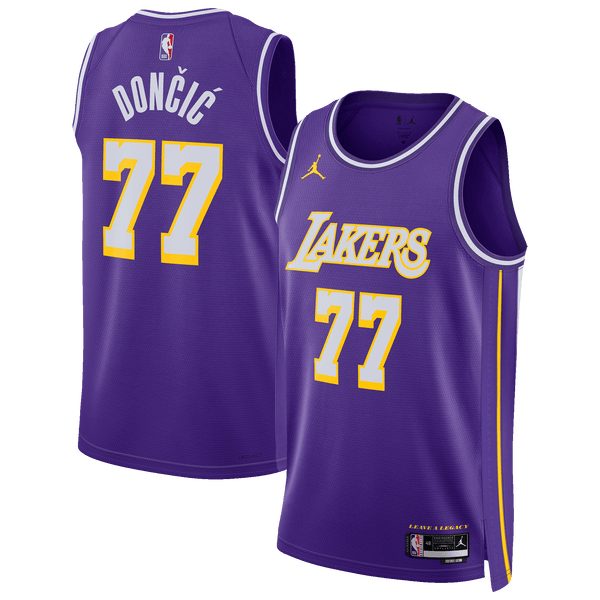 Los Angeles Lakers Statement Edition Swingman Jersey - Purple - Luka Doncic