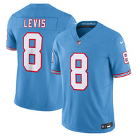 Tennessee Titans Will Levis Light Blue Alternate Oilers Throwback Limited Jersey