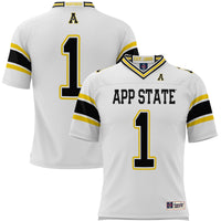 #1 Appalachian State Mountaineers Endzone Football Jersey - White