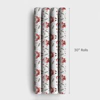 Musical Holiday Gift Wrap, Singing Santa Christmas Wrapping Paper, Watercolor Santa Claus Gift Wrap, Festive Xmas Roll Wrapping Paper