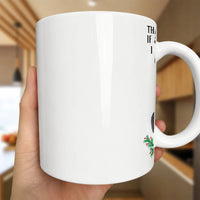 Holiday Botanical Coffee Cup, Winter Pine Ceramic Coffee Mug, Comfy Forest Christmas Tea Mug, Nature Drinkware Present for Coffee Lovers