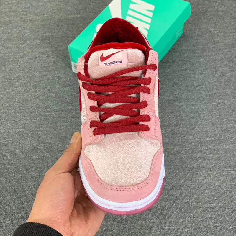 Low Top Sneakers, Pink White Colorway, Valentine Design, Lace Up Design, Casual Gift for Sneaker Fans