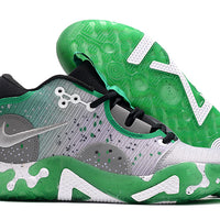 Low Top Sneakers, Gray Green Colorway, Lace Up Design, Casual Gift for Sneaker Fans