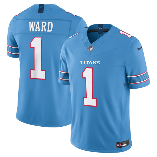 Tennessee Titans Cameron Ward Light Blue Team Stitched Limited Jersey