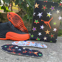 Sneakers, Black Red Colorway, Lace Up Design, Casual Gift for Sneaker Fans