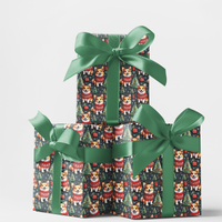 Dog Sweater Holiday Wrapping Paper, Corgi Christmas Wrapping Paper, Adorable Puppy Gift Wrapping Paper, Xmas Wrap for Corgi Lovers