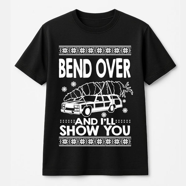 Humorous Holiday Quote Shirt, Retro Station Wagon Christmas T-Shirt, Ugly Christmas Graphic Tee, Vintage Xmas Car T-Shirt, Ho