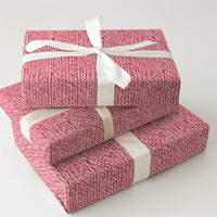 Classic Christmas Gift Wrap, Red Candy Cane Wrapping Paper, Striped Holiday Wrapping Paper, Festive Winter Present Paper Roll