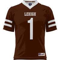 #1 Lehigh Mountain Hawks Football Jersey - Brown