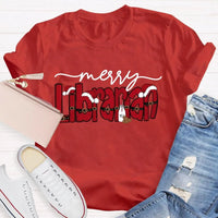 Merry Christmas Bookish T-Shirt, Librarian Christmas Shirt, Holiday Book Lover Graphic Tee, Reading Teacher Winter Holiday Shirt Present