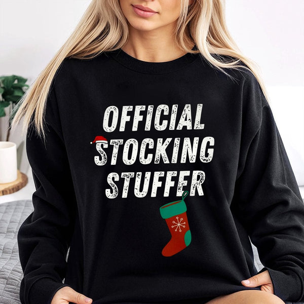Retro Holiday Season Graphic Pullover, Humorous Stocking Stuffer Sweatshirt, Adorable Christmas Party Sweater, Unisex Xmas Fe