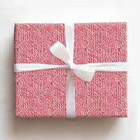 Classic Christmas Gift Wrap, Red Candy Cane Wrapping Paper, Striped Holiday Wrapping Paper, Festive Winter Present Paper Roll