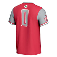 #0 Ohio State Buckeyes Lightweight Softball Jersey - Scarlet
