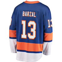 New York Islanders Mathew Barzal Royal Breakaway Jersey