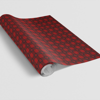Buffalo Check Holiday Wrapping Paper, Paw Print Plaid Gift Wrap Paper, Dog Lover Christmas Gift Wrap, Festive Puppy Plaid Wrapping Roll
