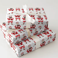 Vintage Camera Christmas Gift Wrap, Photographer Santa Claus Wrapping Paper, Whimsical Holiday Wrapping Paper, Photo Xmas Wrapping Paper