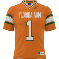 #1 Florida A&M Rattlers Football Jersey - Orange