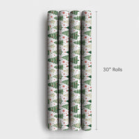 Festive Pine Holiday Gift Wrap, Watercolor Christmas Tree Wrapping Paper, Winter Botanical Wrapping Paper, Xmas Present Wrap