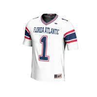#1 Florida Atlantic Owls Lightweight Football Jersey - White