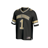 #1 Wake Forest Demon Deacons Collegiate Football Fashion Jersey - Black
