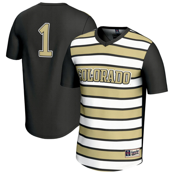 #1 Colorado Buffaloes Lightweight Soccer Fashion Jersey - Black