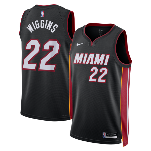 Miami Heat Icon Edition Swingman Jersey - Black - Andrew Wiggins