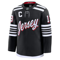 New Jersey Devils Nico Hischier Black Alternate Premium Jersey