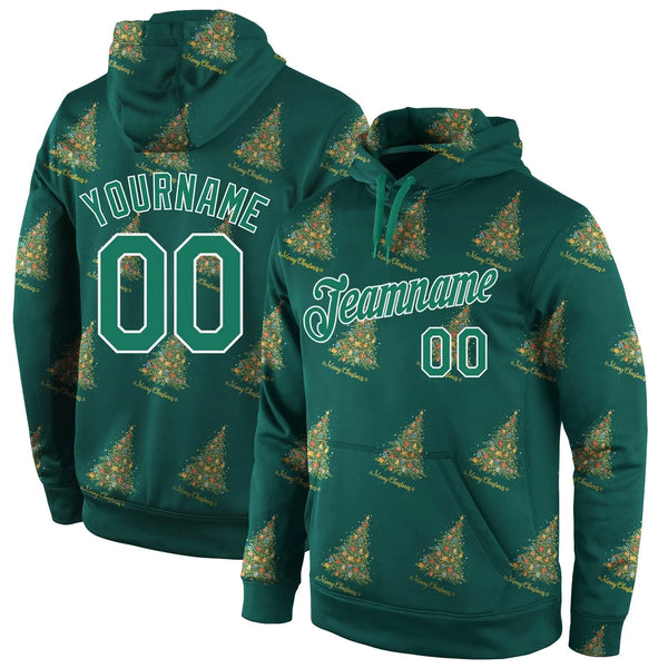 Personalized Name and Number Holiday Sweatshirt, Custom Christmas Sports Hoodie, Festive Team Pullover Hoodie, Winter Game Da