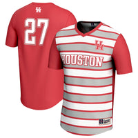 #27 Houston Cougars Lightweight Soccer Fashion Jersey - Red
