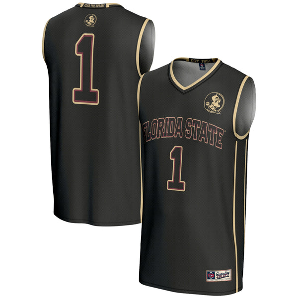 #1 Florida State Seminoles Lightweight Basketball Jersey - Black