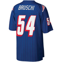 New England Patriots Tedy Bruschi Royal Big & Tall 1996 Retired Player Replica Jersey