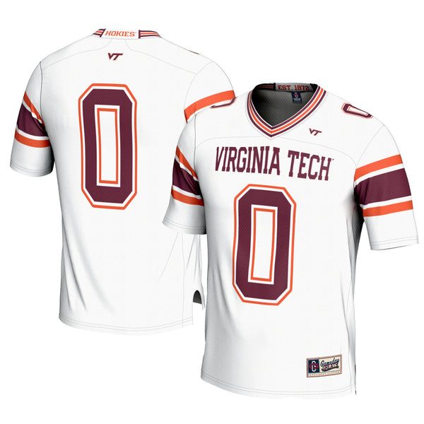 #0 Virginia Tech Hokies Football Jersey - White