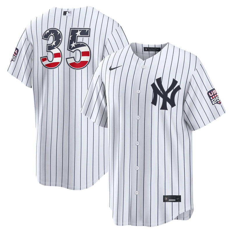 Fourth of July New York Yankees Cody Bellinger White USA 250 Stadium Jersey