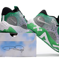 Low Top Sneakers, Gray Green Colorway, Lace Up Design, Casual Gift for Sneaker Fans