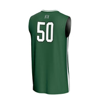 #50 Hawaii Rainbow Warriors Lightweight Collegiate Basketball Fashion Jersey - Green