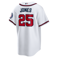Atlanta Braves Andruw Jones White Home Replica 2026 Hall of Fame Patch Jersey