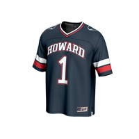 #1 Howard Bison Collegiate Football Fashion Jersey - Navy