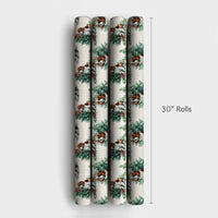 Christmas Tree Dog Gift Wrap, Cavalier King Charles Wrapping Paper, Watercolor Spaniel Wrapping Paper, Holiday Dog Lover Gift Wrapping Paper