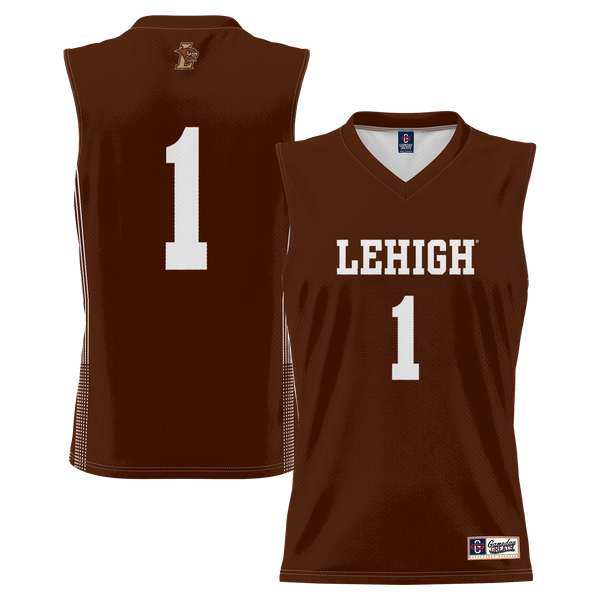 #1 Lehigh Mountain Hawks Lightweight Basketball Jersey - Brown