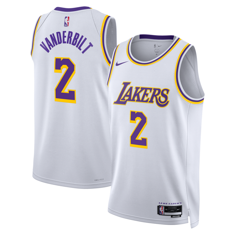 Los Angeles Lakers Association Edition Swingman Jersey - White - Jarred Vanderbilt