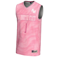#1 Sam Houston State Bearkats Lightweight Basketball Fashion Jersey - Pink