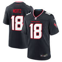 Houston Texans Graham Mertz Navy Team Game Jersey