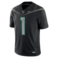 #1 Black Oregon Ducks Game Jersey