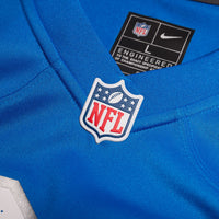 Detroit Lions Derrick Barnes Blue Team Game Jersey