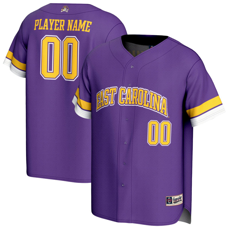 ECU Pirates NIL Pick-A-Player Lightweight Baseball Jersey - Purple