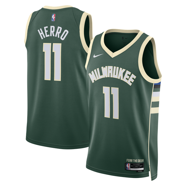 Milwaukee Bucks Icon Edition Swingman Jersey - Hunter Green - Tyler Herro