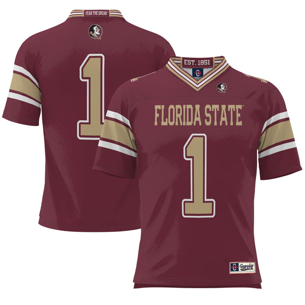 #1 Florida State Seminoles Endzone Football Jersey - Garnet