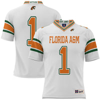#1 Florida A&M Rattlers Football Jersey - White