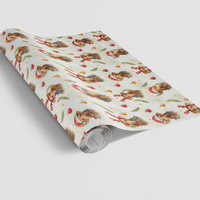 Festive Dog Holiday Wrapping Paper, Airedale Terrier Christmas Wrapping Paper, Adorable Puppy Gift Wrapping Paper, Dog Lover Present Wrap