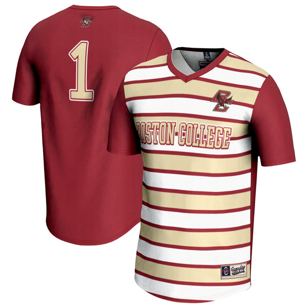 #1 Boston College Eagles Lightweight Soccer Fashion Jersey - Maroon